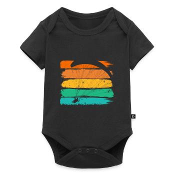 Paragliders Mountaineering Paragliding - Baby Premium short-sleeve bodysuit - black - Front
