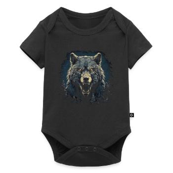 Dog Wolf Werewolf Cerberus Hellhound myth - Baby Premium short-sleeve bodysuit - black - Front