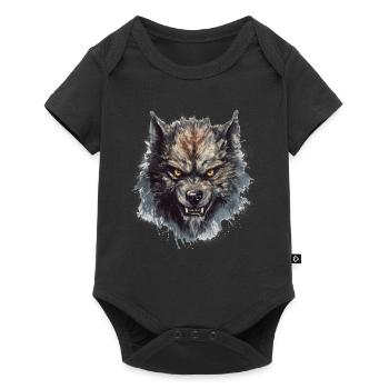 Dog Wolf Werewolf Cerberus Hellhound myth - Baby Premium short-sleeve bodysuit - black - Front