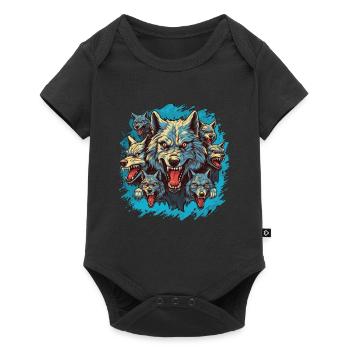 Dog Wolf Werewolf Cerberus Hellhound myth - Baby Premium short-sleeve bodysuit - black - Front
