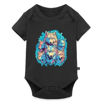 Dog Wolf Werewolf Cerberus Hellhound myth - Baby Premium short-sleeve bodysuit - black - Front
