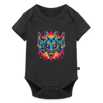 Dog Wolf Werewolf Cerberus Hellhound myth - Baby Premium short-sleeve bodysuit - black - Front
