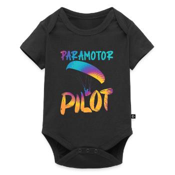 Chemise Parapente Pilote Parapente - Body à manches courtes Premium Bébé - noir - Devant