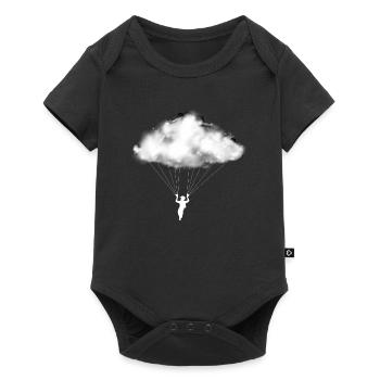Paraglider Cloud Paraglider Mountains - Baby Premium short-sleeve bodysuit - black - Front