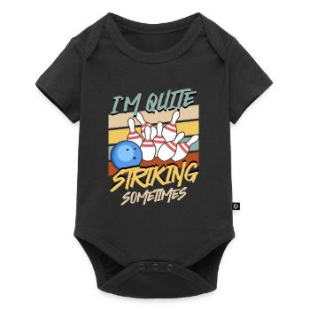 Bowlingspieler Quiet Striking Sometimes Bowling - Baby Premium Kurzarmbody - Schwarz - Vorne