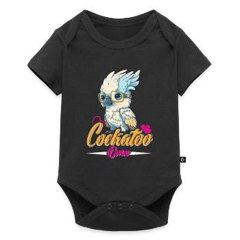 Cockatoo Grandma Vogelliebhaber Papagei Frauen - Baby Premium Kurzarmbody - Schwarz - Vorne