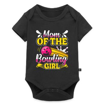 Mom of the Bowling Girl Bowling Player Women - Baby Premium short-sleeve bodysuit - black - Front