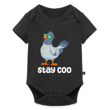 Stay Coo pigeon lover pigeon keeper cool pigeon - Baby Premium short-sleeve bodysuit - black - Front