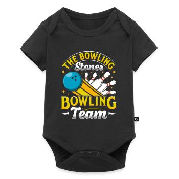 Bowling The Bowling Stones Joueur de bowling drôle - Body à manches courtes Premium Bébé - noir - Devant