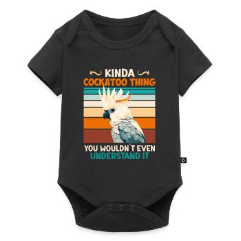 Cacatoès Est une telle chose cockazu oiseaux exotiques - Body à manches courtes Premium Bébé - noir - Devant