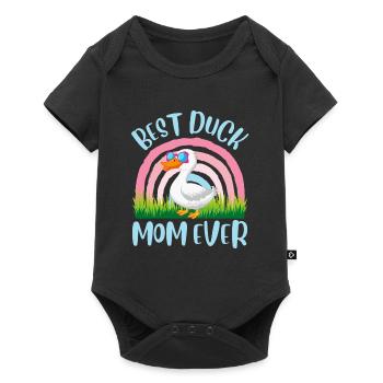 Meilleure maman canard de tous les temps Duck Lover Ladies - Body à manches courtes Premium Bébé - noir - Devant