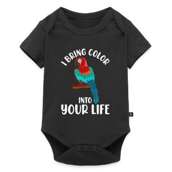Ara J’apporterai Fabe dans ta vie Parrot Fan - Body à manches courtes Premium Bébé - noir - Devant
