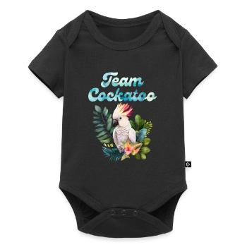 Kakadu Team Cockatoo Bird Lover Parrot Holder - Baby Premium short-sleeve bodysuit - black - Front