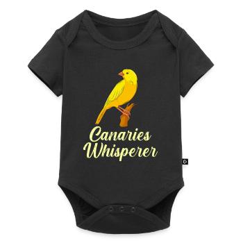 Kanrienvogel Flüsterer Canary Bird Whisperer - Body à manches courtes Premium Bébé - noir - Devant