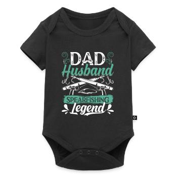 Papa Mari Légende de la chasse sous-marine Pères Maris - Body à manches courtes Premium Bébé - noir - Devant