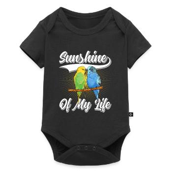 Sunshine of my Life Budgie Bird Lovers - Baby Premium short-sleeve bodysuit - black - Front