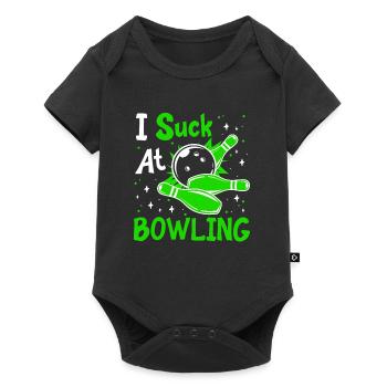 Chemise Bowling Lustig I Suck at Bowling Bowlen - Body à manches courtes Premium Bébé - noir - Devant