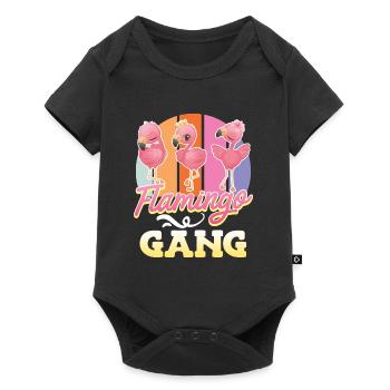 Flamingo Gang Bachelorettes Flamingos Life - Baby Premium short-sleeve bodysuit - black - Front