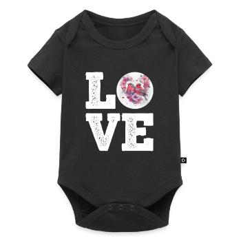 LOVE Zebra Finches Bird Lovers Bird Lovers - Baby Premium short-sleeve bodysuit - black - Front