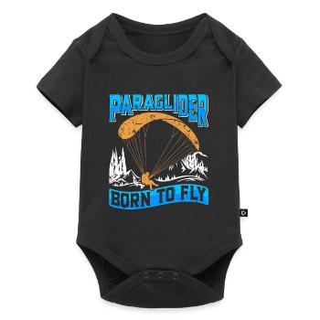 Paraglider Born to Fly Sport Flying - Baby Premium short-sleeve bodysuit - black - Front