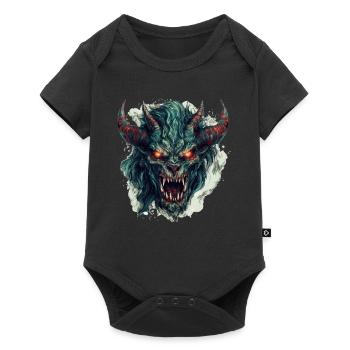 Monster Monster Demon Devil Vampire Guhl Zombie - Baby Premium short-sleeve bodysuit - black - Front