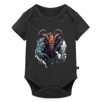 Monster Monster Demon Devil Vampire Guhl Zombie - Baby Premium short-sleeve bodysuit - black - Front