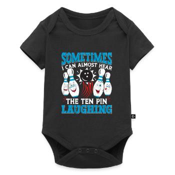 Bowling drôle parfois les dix quilles riant - Body à manches courtes Premium Bébé - noir - Devant