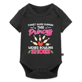 Bowling Shirt Damen Princess wears Bowling Shoes - Baby Premium short-sleeve bodysuit - black - Front