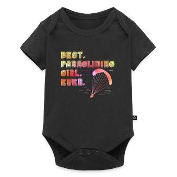 Parapente Meilleure fille de parapente jamais - Body à manches courtes Premium Bébé - noir - Devant