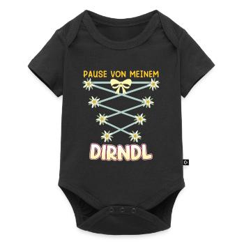 Trachten Shirt Damen Pause von meinem Dirndl - Baby Premium short-sleeve bodysuit - black - Front