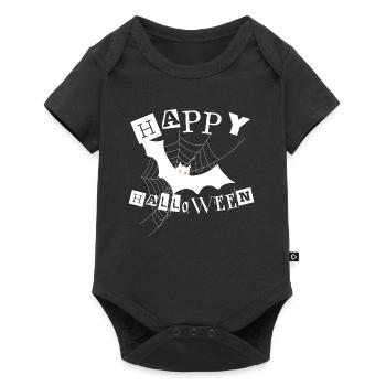 Happy Halloween, Bat, Halloween - Baby Premium short-sleeve bodysuit - black - Front