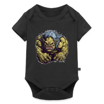 Monster Monster Demon Devil Vampire Guhl Zombie - Baby Premium short-sleeve bodysuit - black - Front
