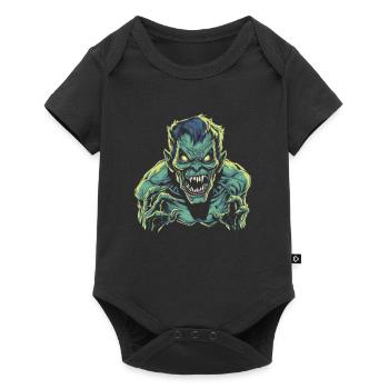 Monster Monster Demon Devil Vampire Guhl Zombie - Baby Premium short-sleeve bodysuit - black - Front