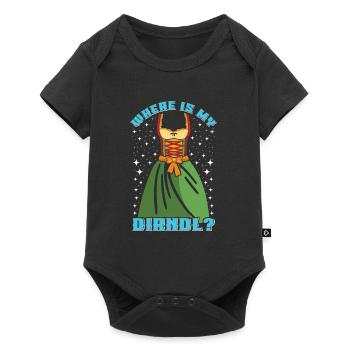 Where is my Dirndl? Trachten Shirt - Baby Premium short-sleeve bodysuit - black - Front