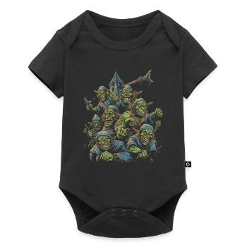 Monster Monster Demon Devil Vampire Guhl Zombie - Baby Premium short-sleeve bodysuit - black - Front