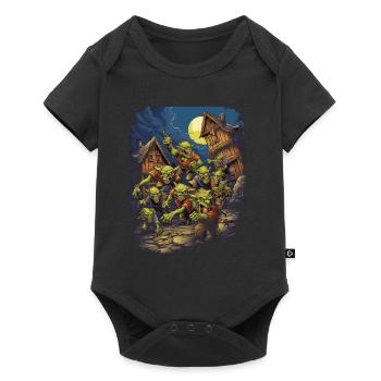 Monster Monster Demon Devil Vampire Guhl Zombie - Baby Premium short-sleeve bodysuit - black - Front