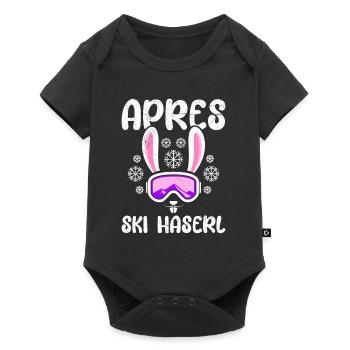 Apres Ski Haserl Skihasen Skifahren Frauen - Baby Premium Kurzarmbody - Schwarz - Vorne