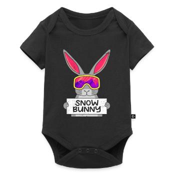 Ski Bunny Après Party Ski Femmes Ski Bunnies - Body à manches courtes Premium Bébé - noir - Devant