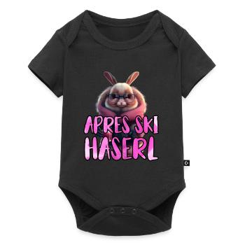 Après Ski Haserl Ski Party Shirt Femmes Ski Bunnies - Body à manches courtes Premium Bébé - noir - Devant