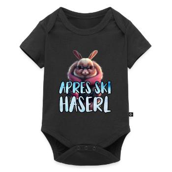 Apres Ski Haserl Ski Party Shirt Frauen Skihasen - Baby Premium Kurzarmbody - Schwarz - Vorne