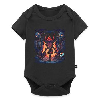 Monster Monster Demon Devil Vampire Guhl Zombie - Baby Premium short-sleeve bodysuit - black - Front