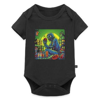 Monster Monster Demon Devil Vampire Guhl Zombie - Baby Premium short-sleeve bodysuit - black - Front