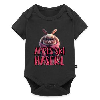 Apres Ski Haserl Ski Party Shirt Frauen Skihasen - Baby Premium Kurzarmbody - Schwarz - Vorne