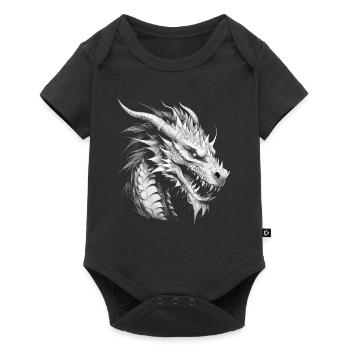 Dragon mystique Lindwurm Monster Monster Monster - Body à manches courtes Premium Bébé - noir - Devant