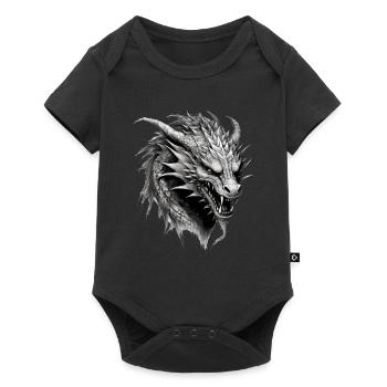 Dragon mystique Lindwurm Monster Monster Monster - Body à manches courtes Premium Bébé - noir - Devant