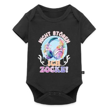Gamer Nicht Stören Ich Zocke! Video Games - Baby Premium Kurzarmbody - Schwarz - Vorne
