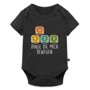Gamer Dinge die mich Bewegen Spielekonsole - Baby Premium Kurzarmbody - Schwarz - Vorne