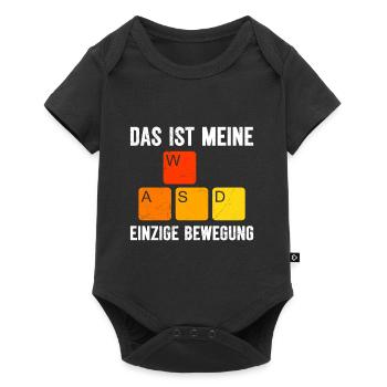 PC Gaming Tastatur Das ist Meine Einzige Bewegung - Baby Premium Kurzarmbody - Schwarz - Vorne