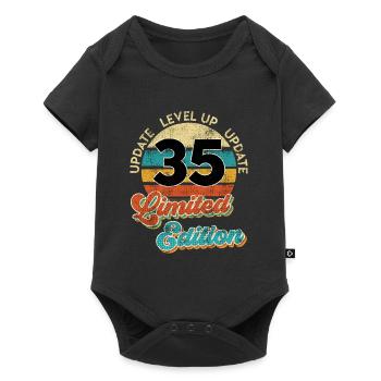 Mise à jour du lecteur vidéo35 ans de B-Day - Body à manches courtes Premium Bébé - noir - Devant