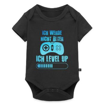 Video Spieler B-Day Werde nicht Älter Ich Level Up - Baby Premium Kurzarmbody - Schwarz - Vorne